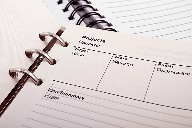 organized weekly planner for stress awareness routines